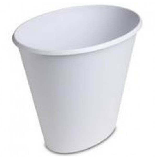 White Oval Trash Can 10 qt
